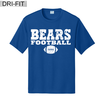 Vintage Distressed Bears Football Dri Fit