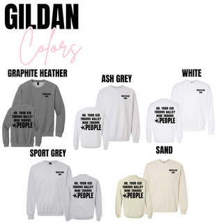 Wrestling Dad Funny Graphic Shirt – Mine Throws People