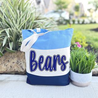 St. Marys Bears Tri-Color Canvas Tote Bag