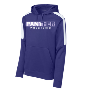 Panther Wrestling V1 Fan Favorite Fleece United Pullover Hoodie (Purple/White)