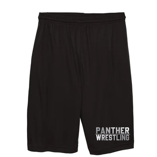 Panther Wrestling Chrome Edition Black Performance Shorts