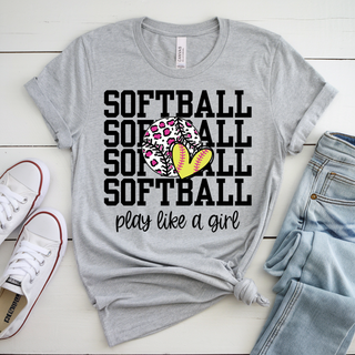 Softball Play Like a Girl Top