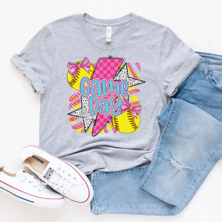 Retro Softball Game Day Top