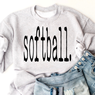 Softball Typography Top