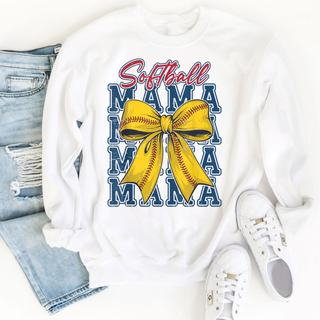 Stitches and Bows Softball Mama Top