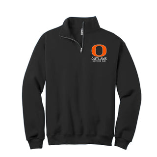 Ogden Outlaws Wrestling Club 1/4-Zip Cadet Collar Sweatshirt (Black)