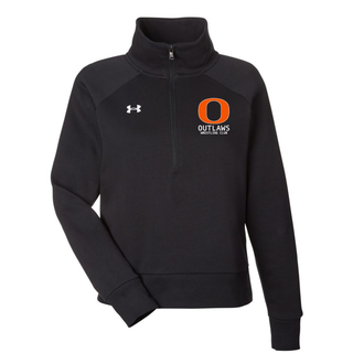 Under Armour Women's Rival Fleece Half-Zip Pullover Ogden Outlaws (Black)