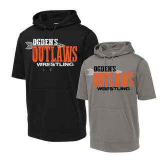 Ogden's Outlaws Wrestling Club Fleece Short Sleeve Hooded Pullover V3