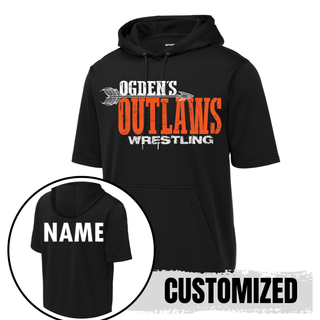 Ogden's Outlaws Wrestling Club Fleece Short Sleeve Hooded Pullover V3