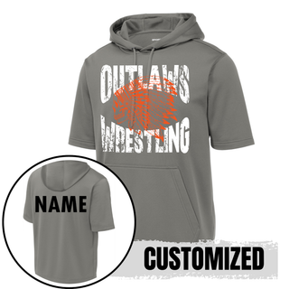 Ogden's Outlaws Wrestling Club Fleece Short Sleeve Hooded Pullover V4