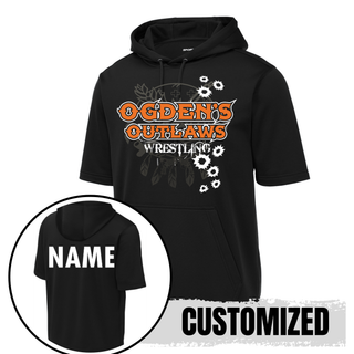 Ogden's Outlaws Wrestling Club Fleece Short Sleeve Hooded Pullover V5