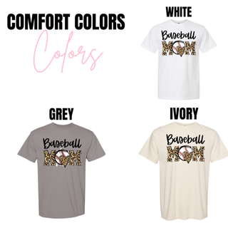 Baseball Mom Leopard Twist Top