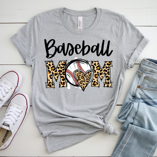 Baseball Mom Leopard Twist Top