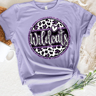 Faux Glitter Wildcats Top
