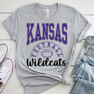 Wildcats Purple Football Spirit Top