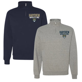 Hayden Wildcats Wrestling Cadet Collar Quarter-Zip Sweatshirt (Color Options)