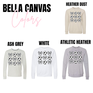 Soccer Balls and Bow Grid Top