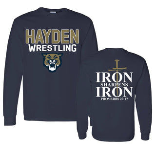 Hayden Wildcats Wrestling Team Shirts Iron Sharpens Iron V2