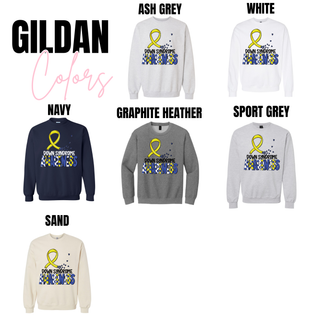 Trendy Checkered Down Syndrome Awareness Ribbon Top V2