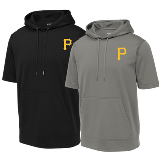 Pirate Baseball Fleece Short Sleeve Hooded Pullover V1