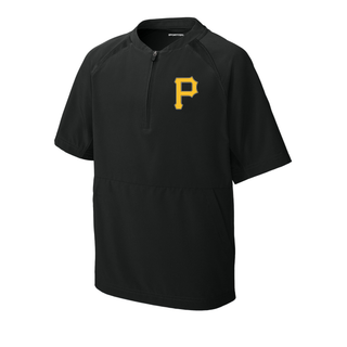 Pirate Baseball Repeat 1/2-Zip Short Sleeve Jacket V1