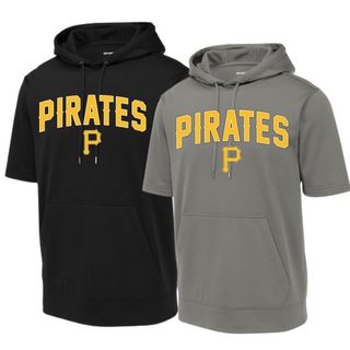 Pirate Baseball Fleece Short Sleeve Hooded Pullover V2