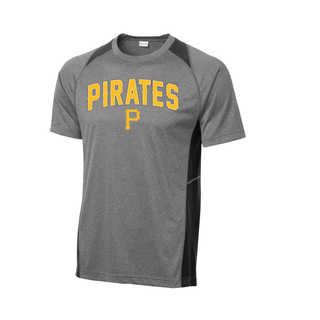 Pirate Baseball Heather Colorblock Contender Tee V2