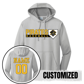 Pirate Baseball Performance Fleece Pullover Hooded V3