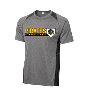 Pirate Baseball Heather Colorblock Contender Tee V3