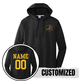 Pirate Baseball Performance Fleece Pullover Hooded V4