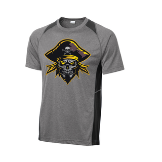 Pirate Baseball Heather Colorblock Contender Tee V6