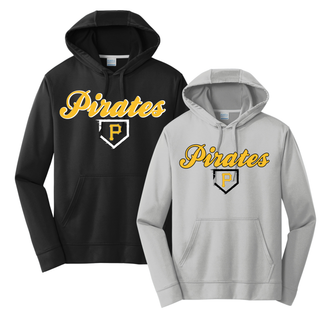 Pirate Baseball Performance Fleece Pullover Hooded V7