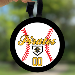 Custom Pirates Baseball Bag Tag
