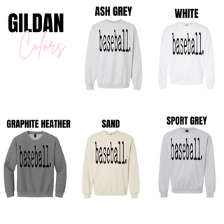 Baseball Typography Top