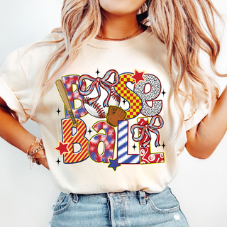 Baseball Decorative Letter Top