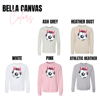 Soccer Ball Pink Bow Top