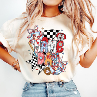 Baseball Game Day Letters Top