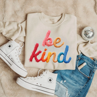 Be Kind Faux Colorful Yarn Top