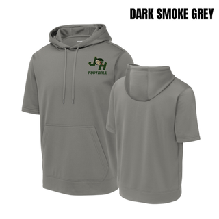 Jackson Heights Cobras Classic JH Football Fleece Short Sleeve Hooded Pullover