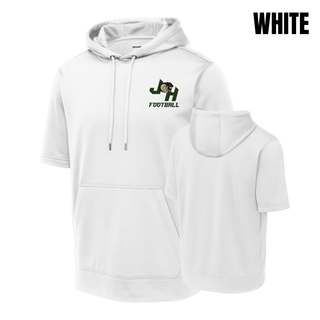 Jackson Heights Cobras Classic JH Football Fleece Short Sleeve Hooded Pullover