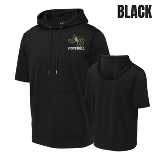 Jackson Heights Cobras Classic JH Football Fleece Short Sleeve Hooded Pullover