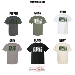 Jackson Heights Cobras Distressed Football Top