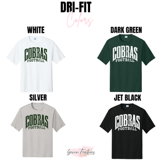 Jackson Heights Cobras Distressed Football Dri-Fit Performance Top