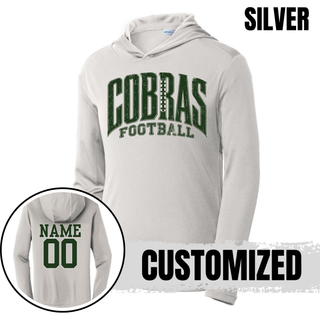 Jackson Heights Cobras Distressed Football PosiCharge Competitor Hoodie