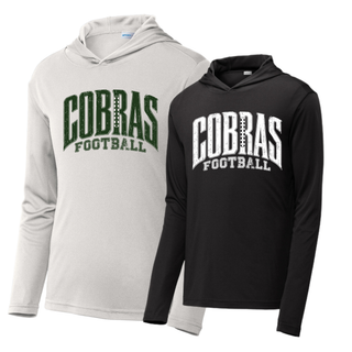 Jackson Heights Cobras Distressed Football PosiCharge Competitor Hoodie