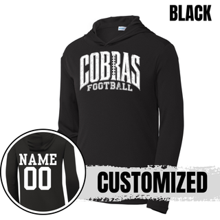 Jackson Heights Cobras Distressed Football PosiCharge Competitor Hoodie