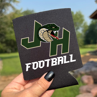 Jackson Heights Cobras Classic JH Football Can Koozie
