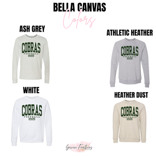 Jackson Heights Cobras Distressed Football Mom Top