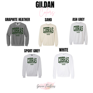 Jackson Heights Cobras Distressed Football Mom Top