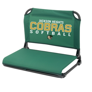 Jackson Heights Cobras Softball Stadium Chair (Dark Green)